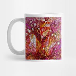 Rosebuds and Baby&#39;s Breath Abstracted Mug